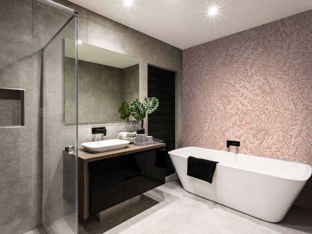 Morris blomster og blade - terrakotta