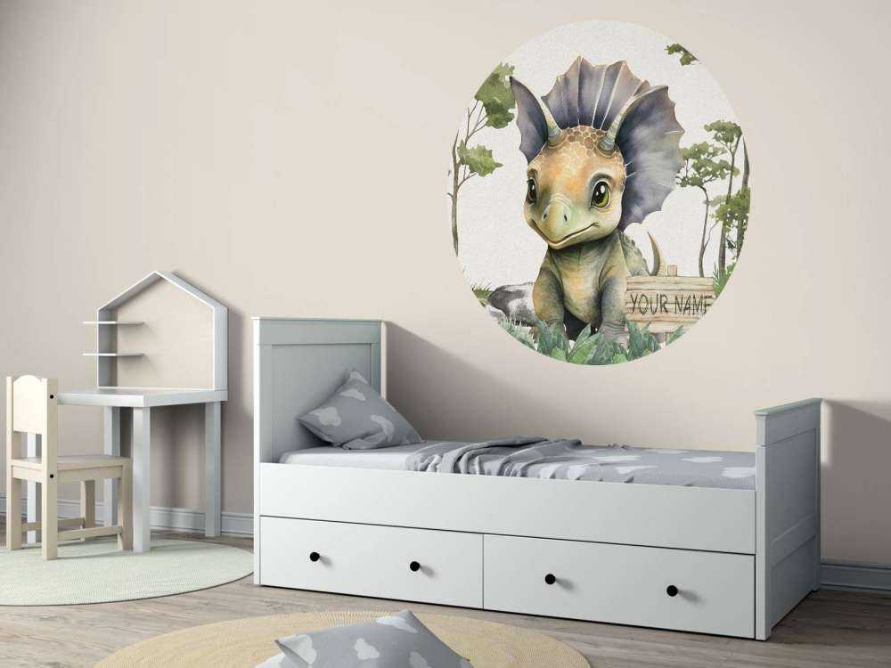 Baby triceratops i junglen