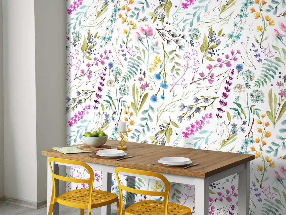 Bloemen van waterverf