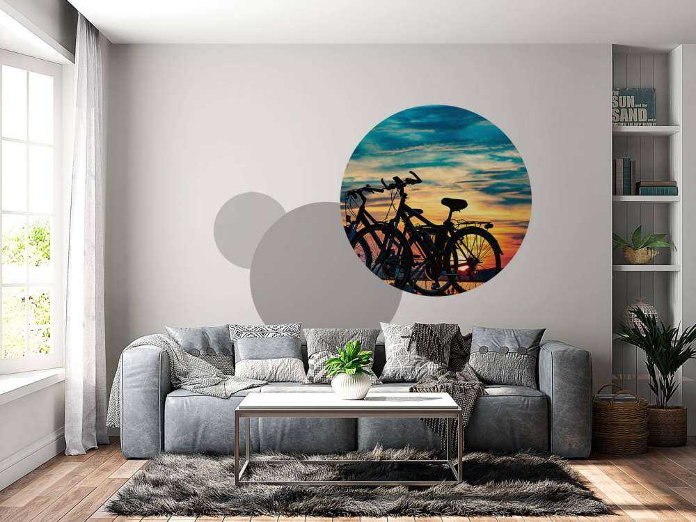 Cykling ved solnedgang