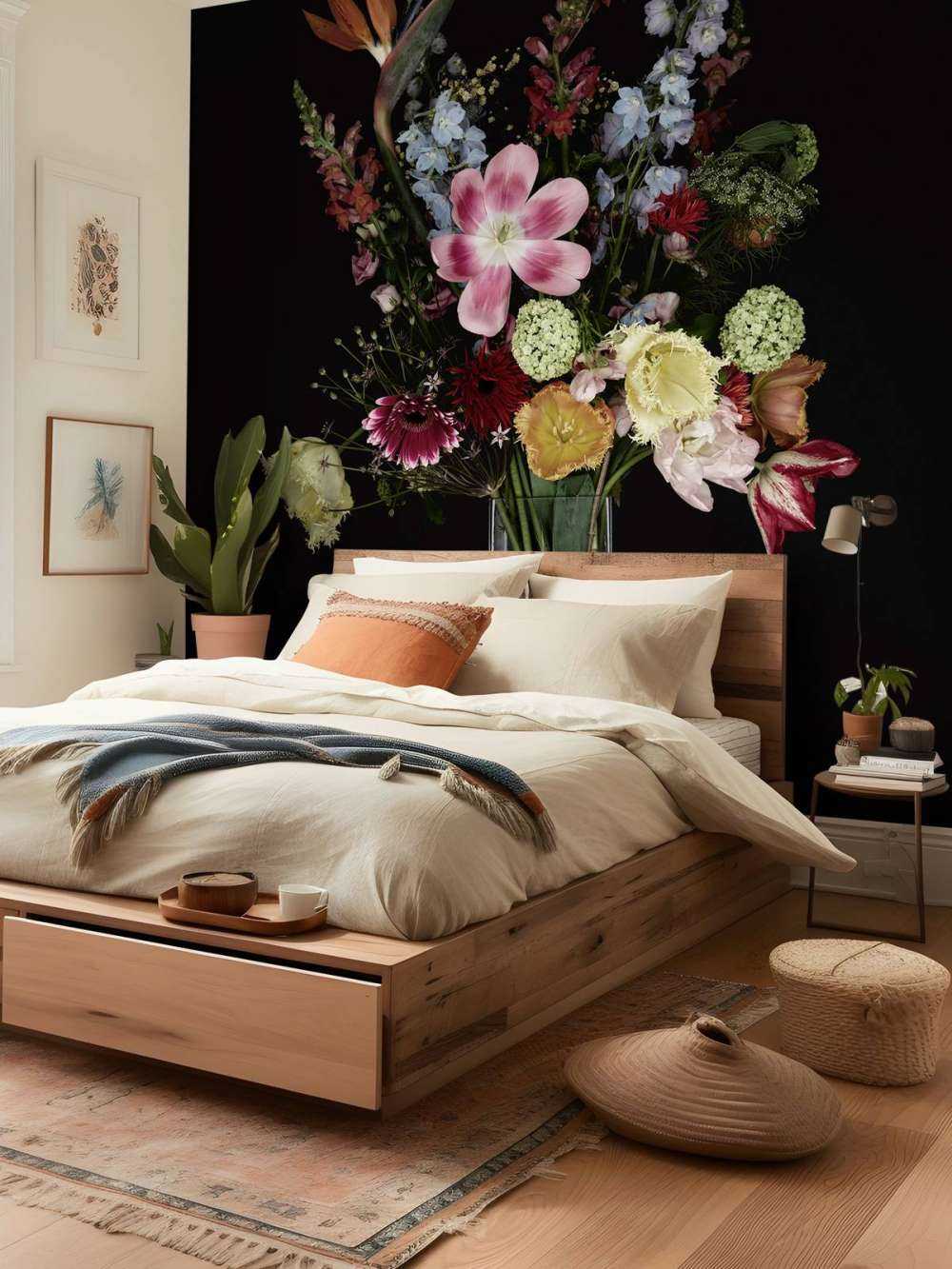 Stilleben af blomster