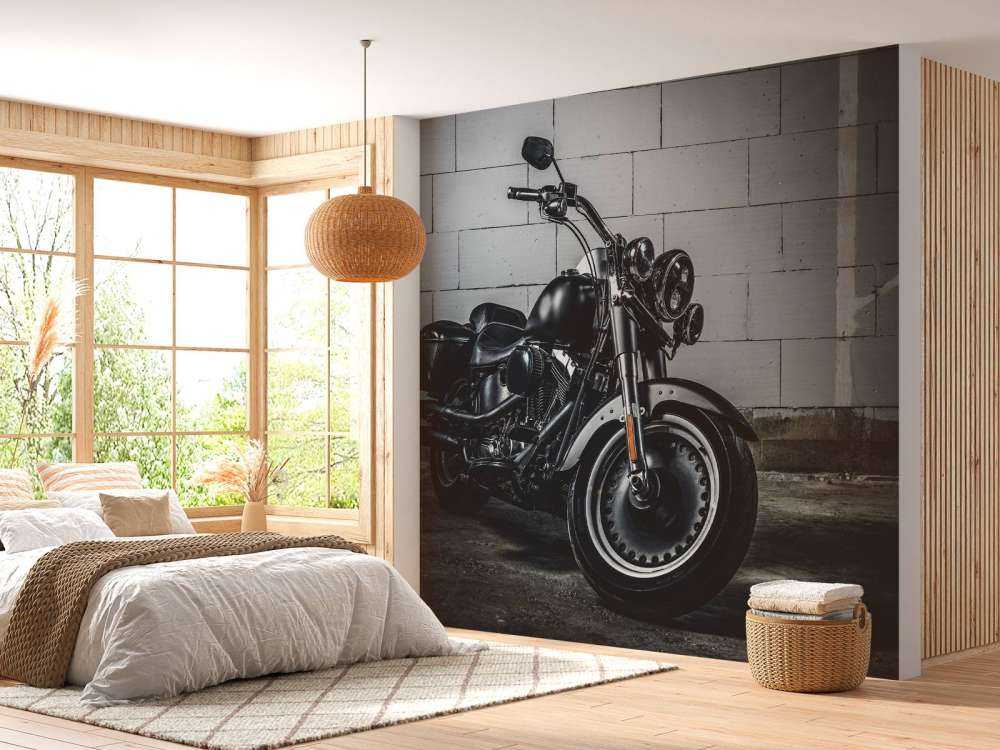 Vackert polerad motor