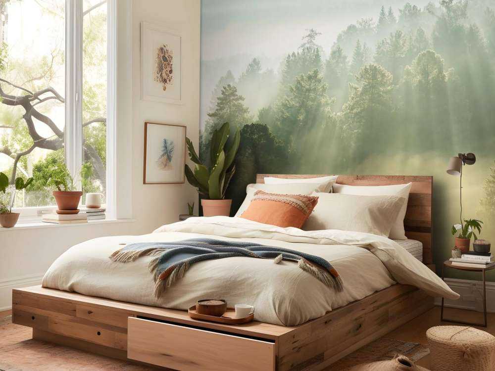 Soluppgång mellan kullarna