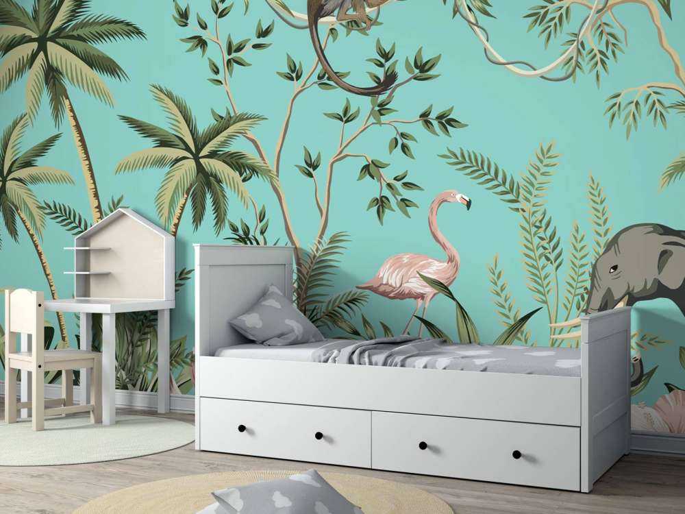 Elefant, flamingo och vänner