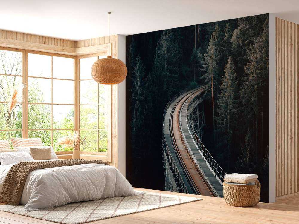 En gammal övergiven järnväg