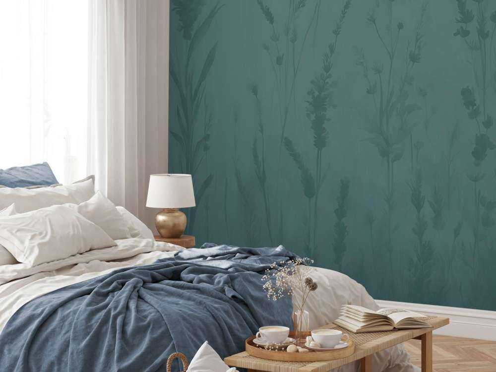 Lavendel Glänta Sömlös Djup Teal