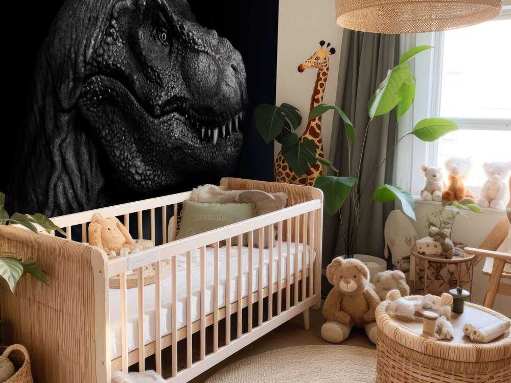 Närbild av en Tyrannosaurus Rex