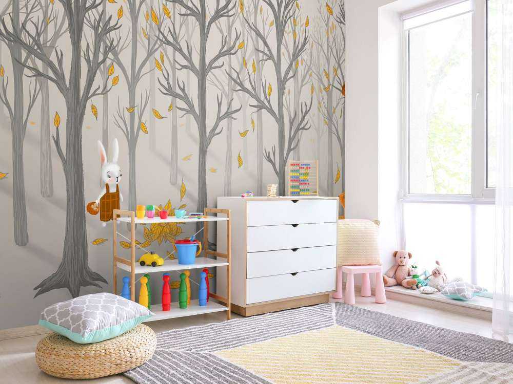 Skogens djur på hösten