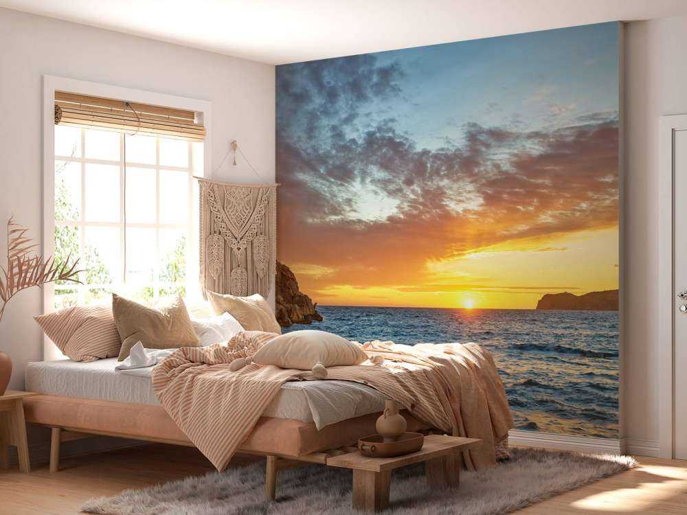 Solnedgång på en ö