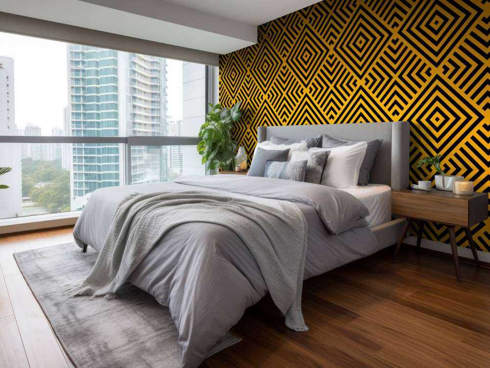 Svart och guld Art Deco