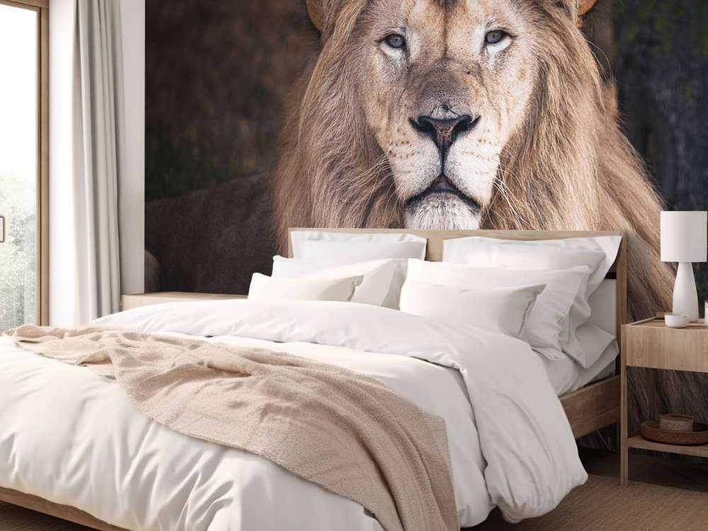 Porträtt av ett lejon