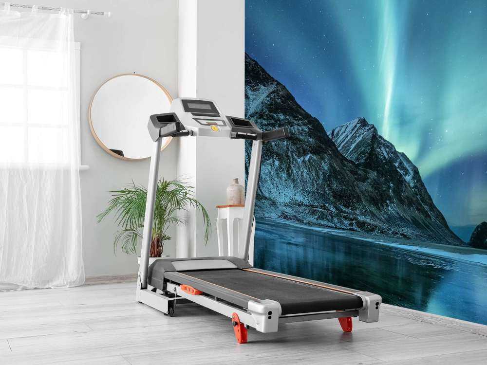 Grønt nordlys over fjellet