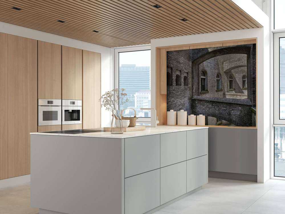 Gammel bygning med buer