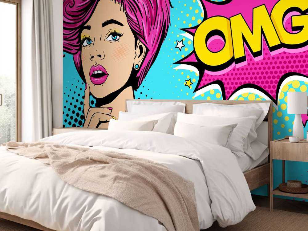 Kvinne i pop-art stil