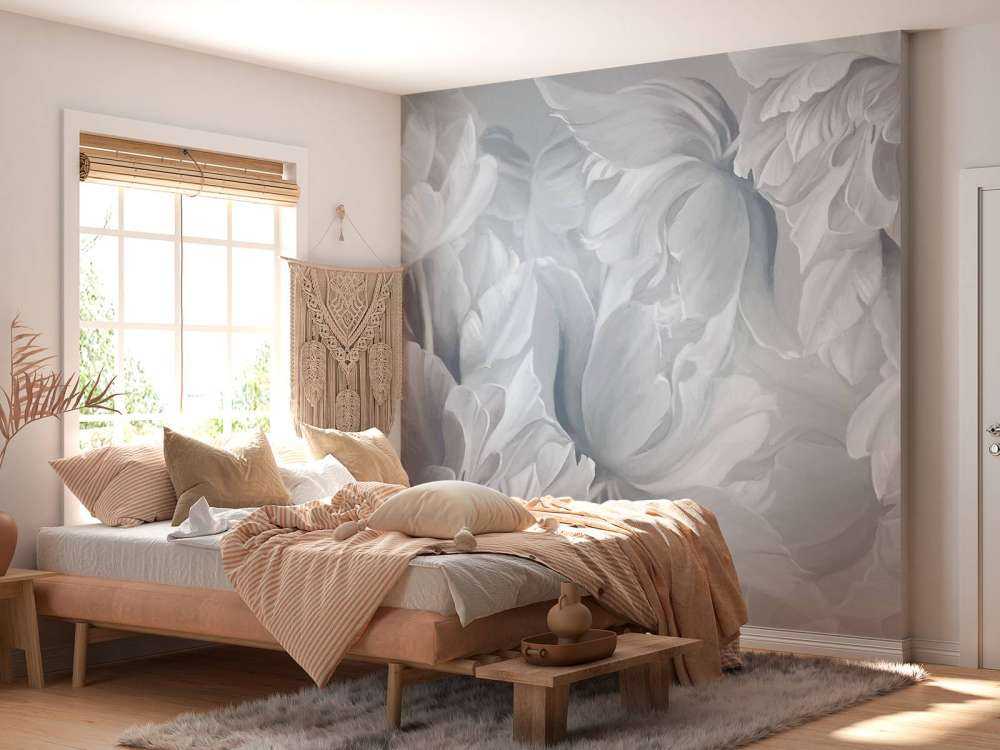 Store hvite tulipaner