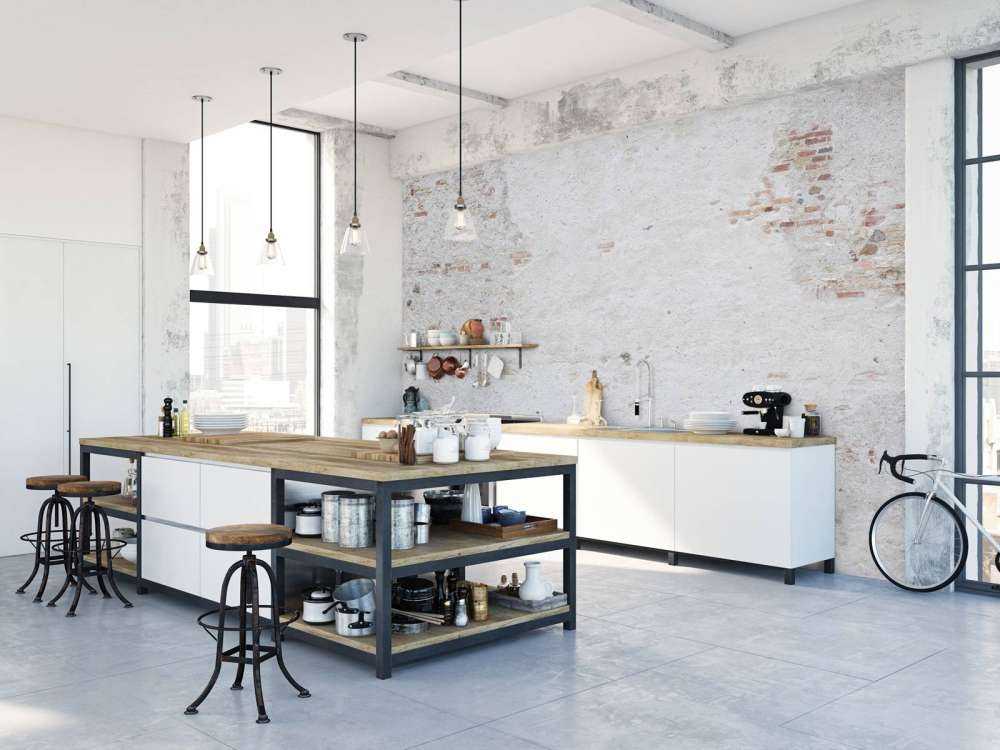 Gammel vegg med stukkatur