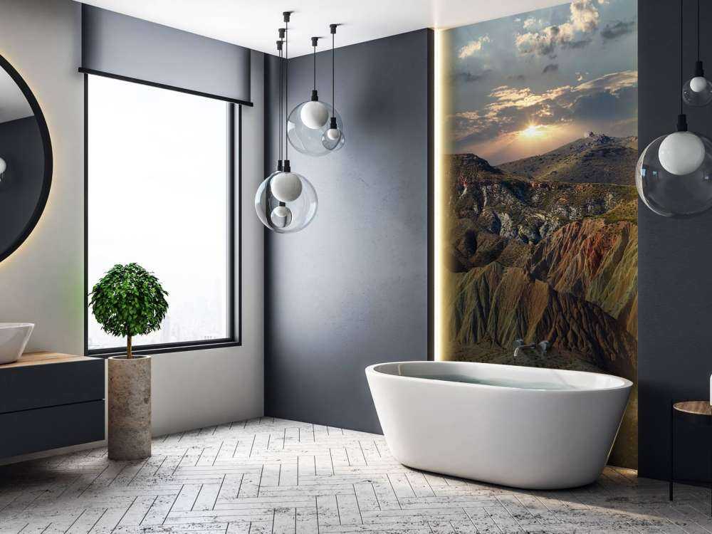 Solnedgang i fjellet