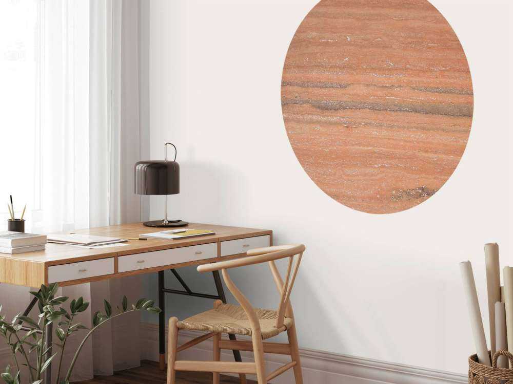 Marmor med terrakottafarge