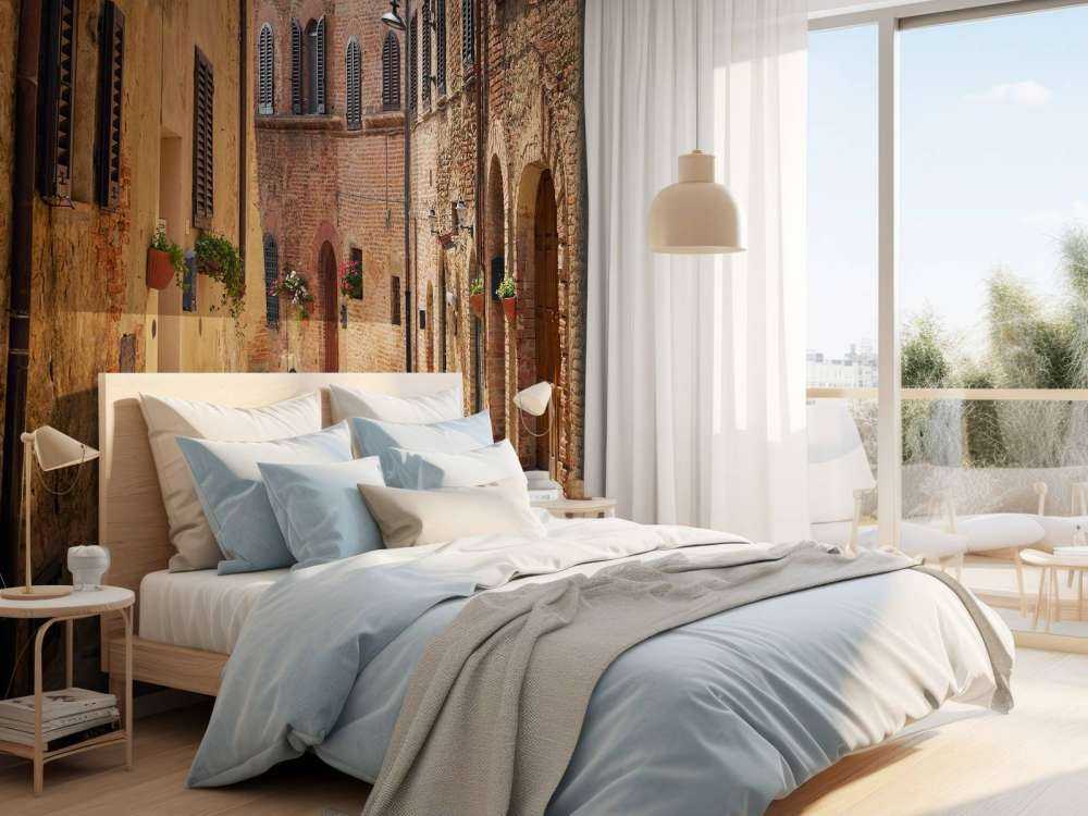 Klassisk gate med blomster