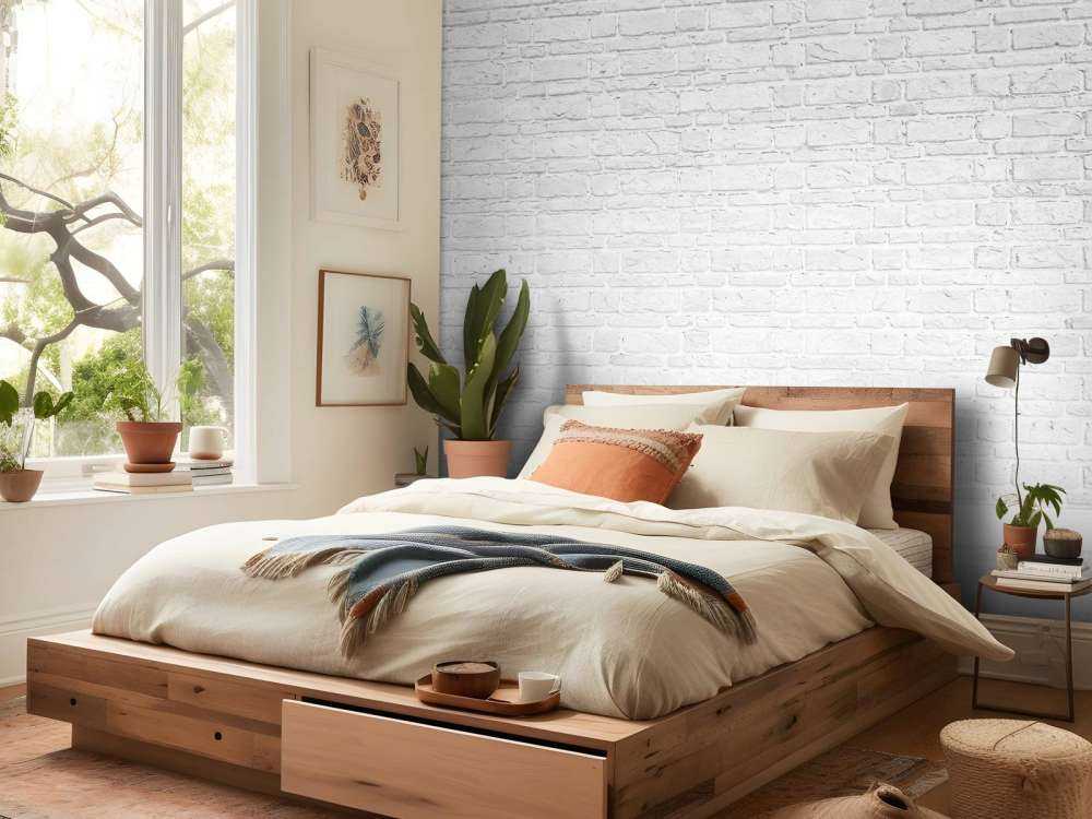 Hvite steiner med gammel betong