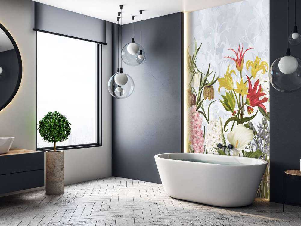 Vårblomster - Skyet himmelblå