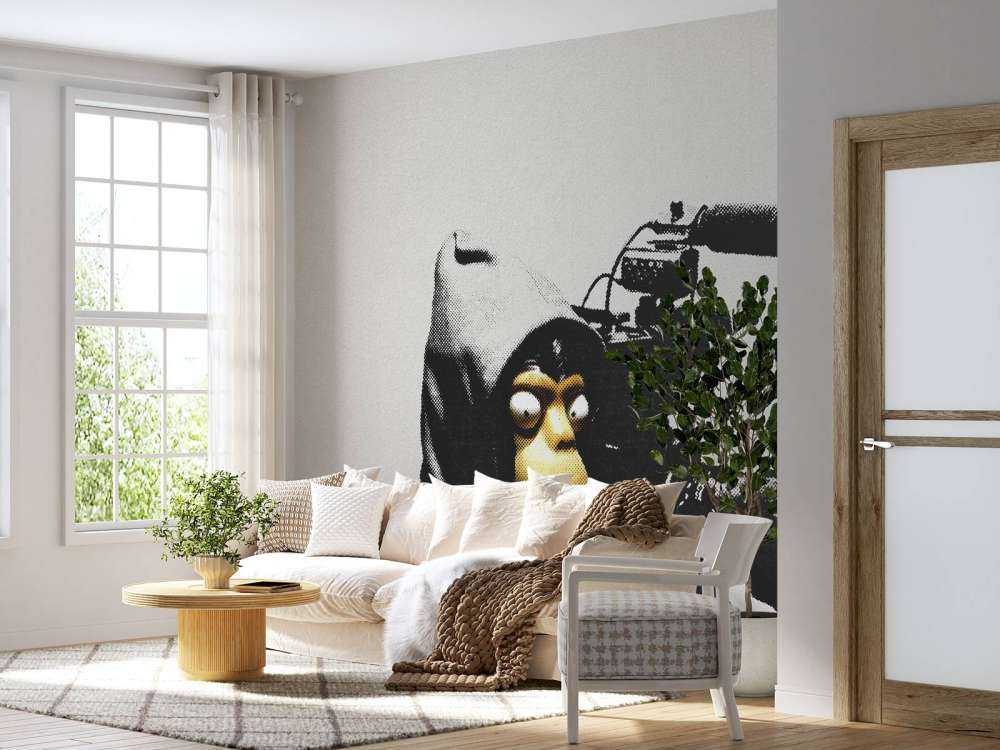 Banksy - ETTGS monkey, concrete