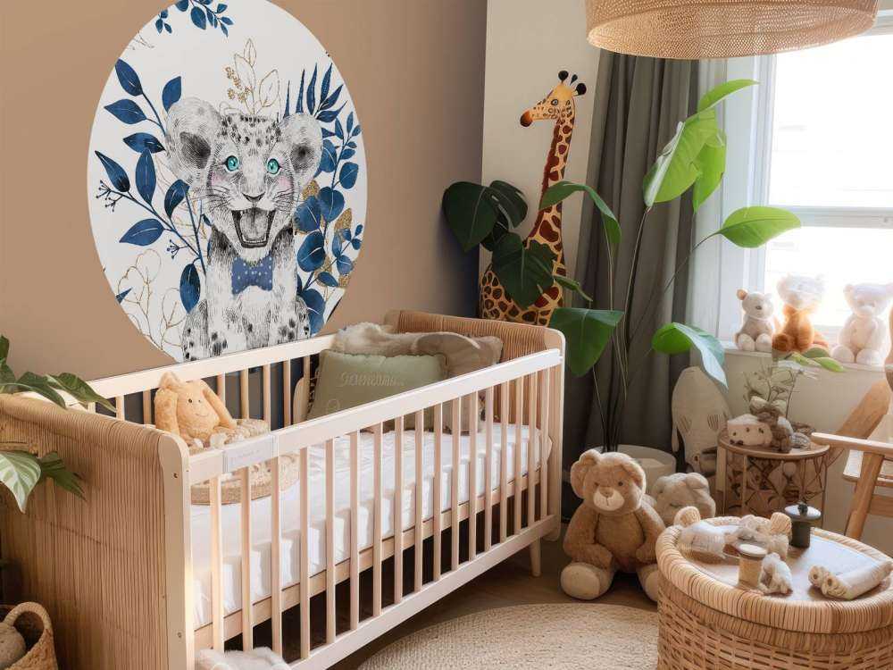 Blå jungel løvinnebaby