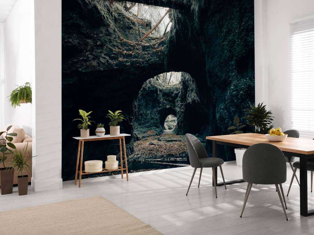 Gamle jerngruver gjenvunnet av naturen