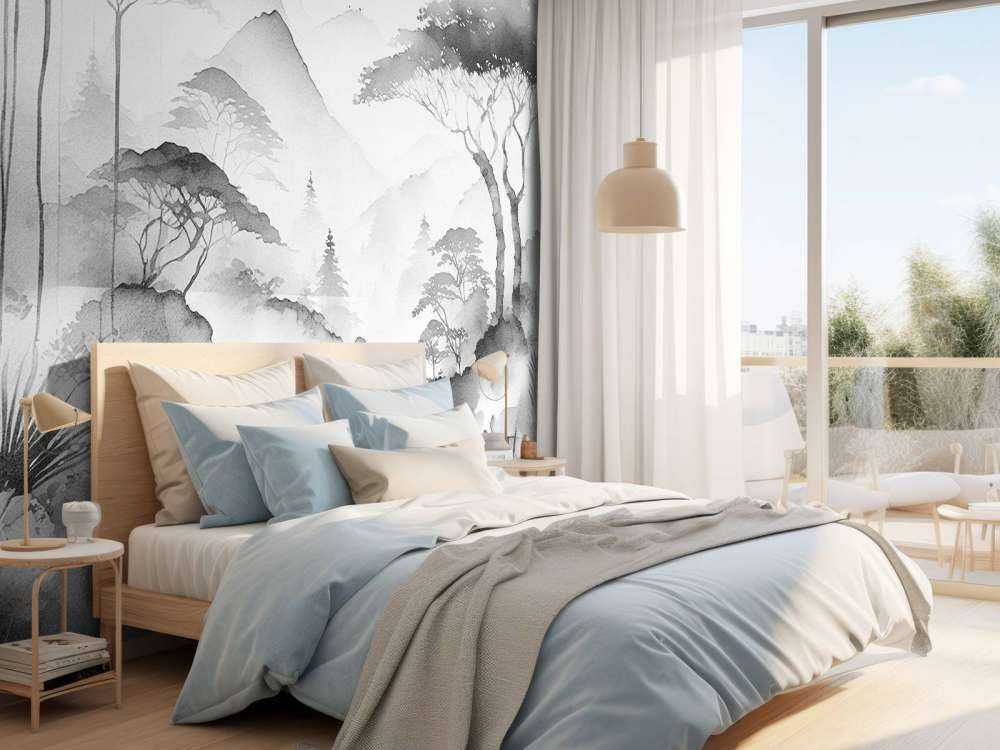 Fjellsjø i Tåkete Blekk