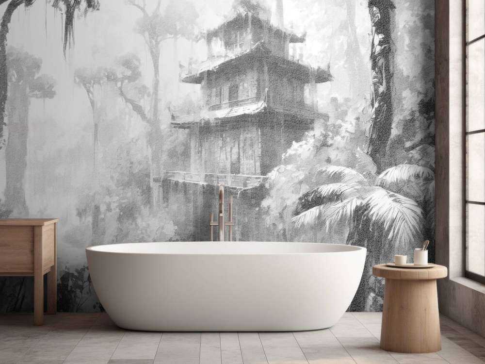 Skjult Hytte i Tåkete Skog