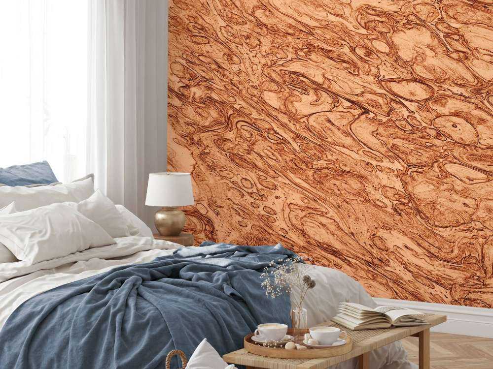 Smeltet kobberbakgrunn