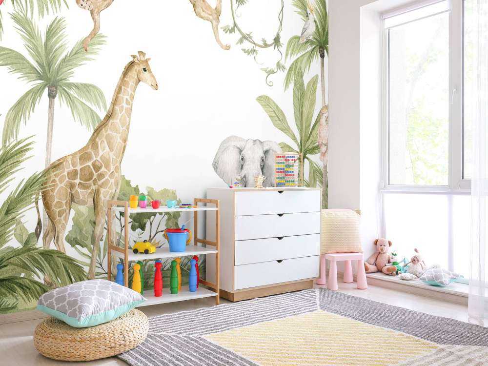 Afrikanske dyr i jungelen