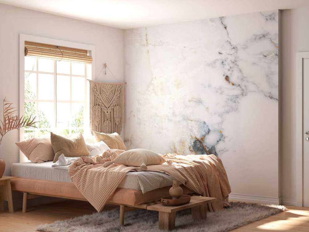 Hvit marmor med grå nyanser