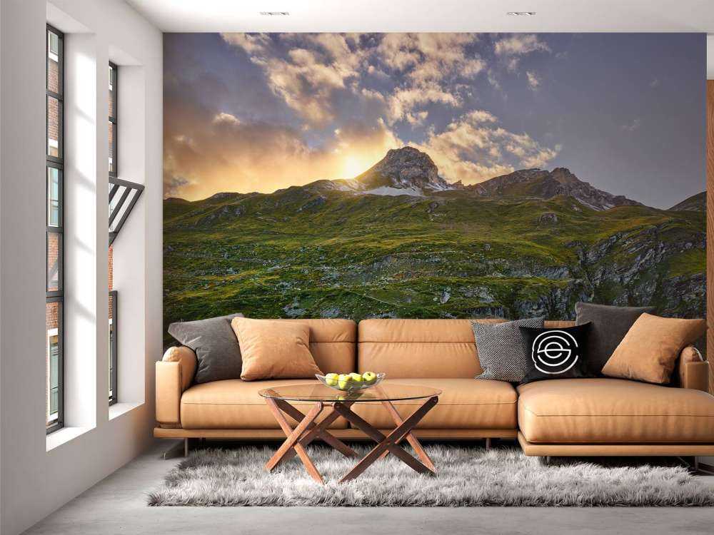 Solnedgang ved magasinet