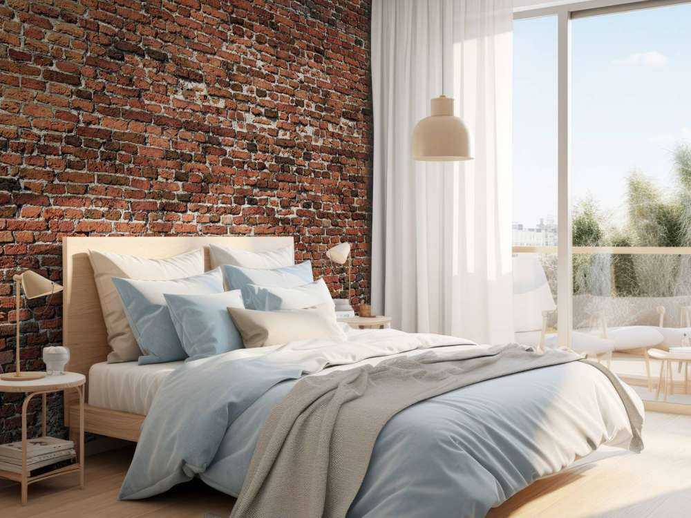 Gammel restaurert murvegg