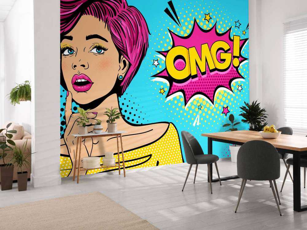 Kvinne i pop-art stil