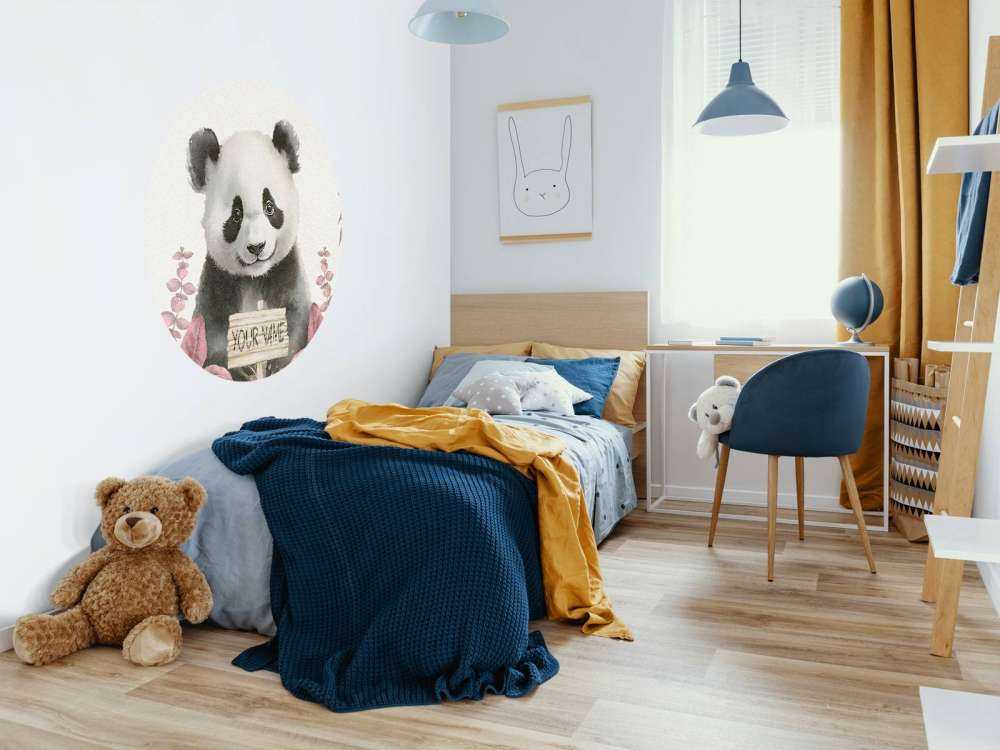 Pandaunge i jungelen rosa