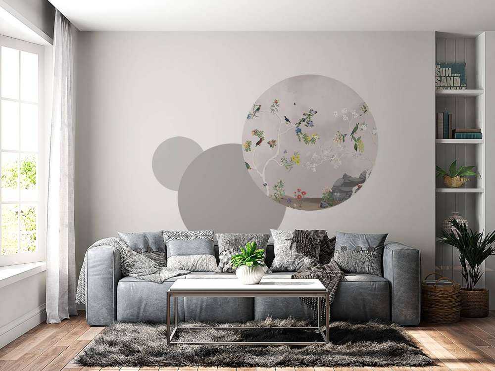 Birds in Garden Panorama 4