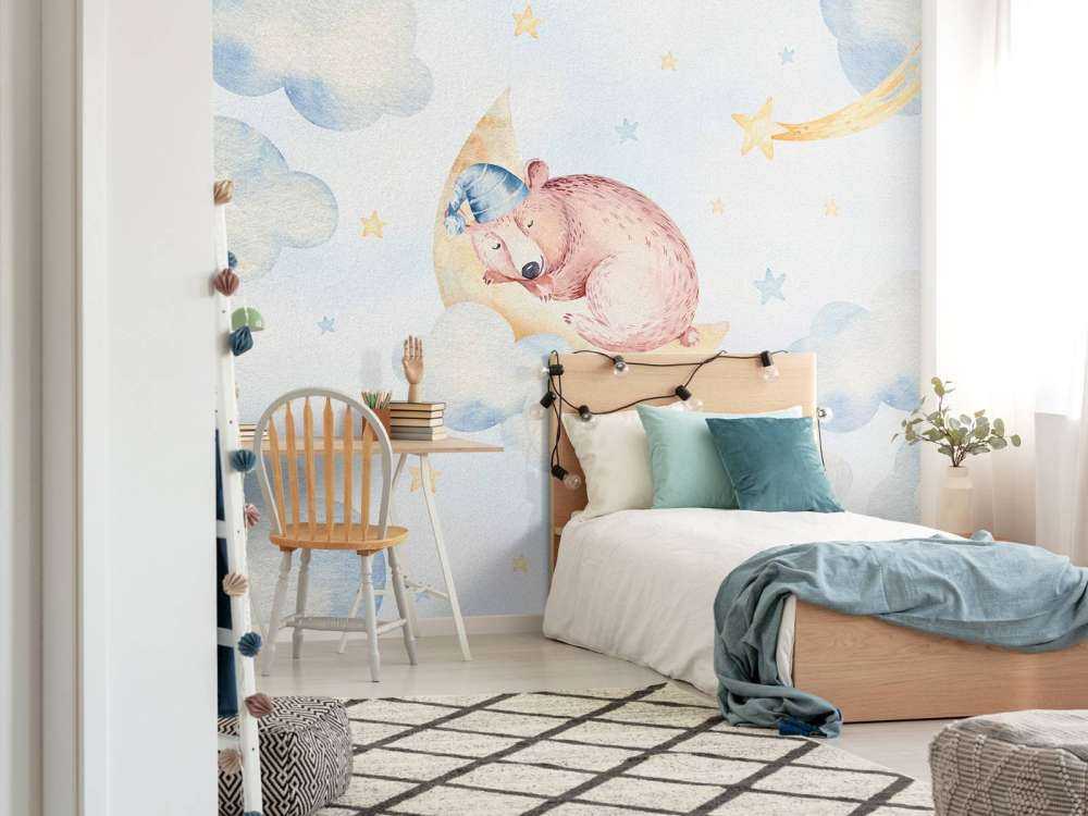 Sovende bjørn i skyene