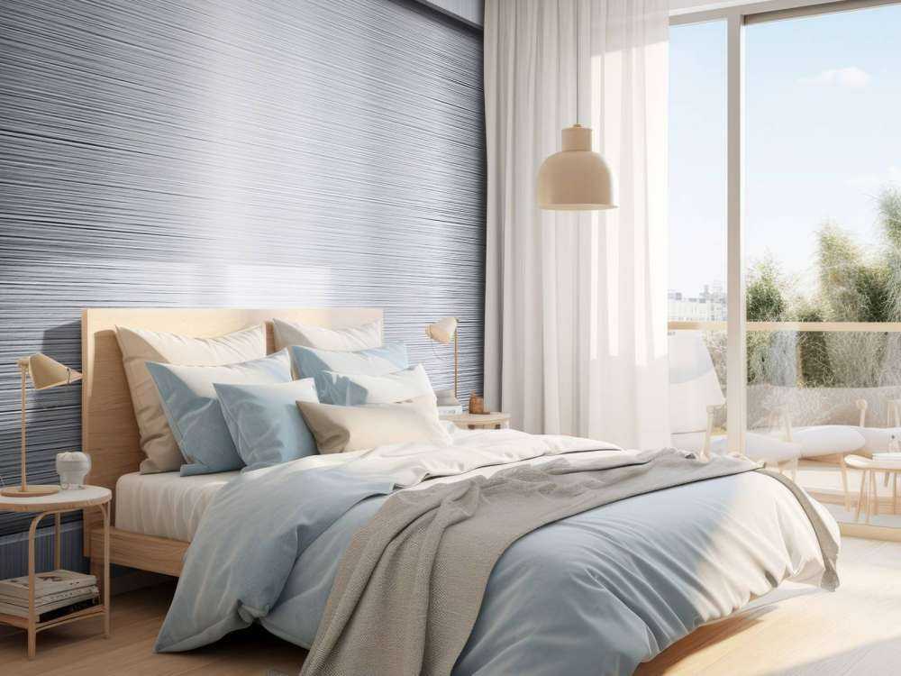 Metallplate i børstet aluminium