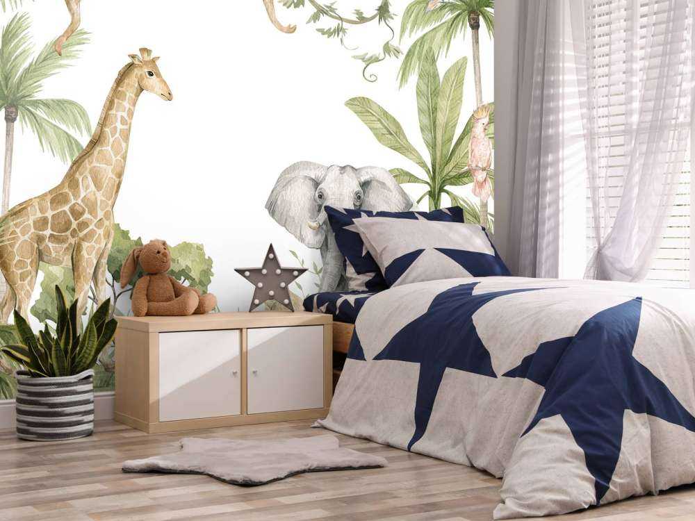 Afrikanske dyr i jungelen