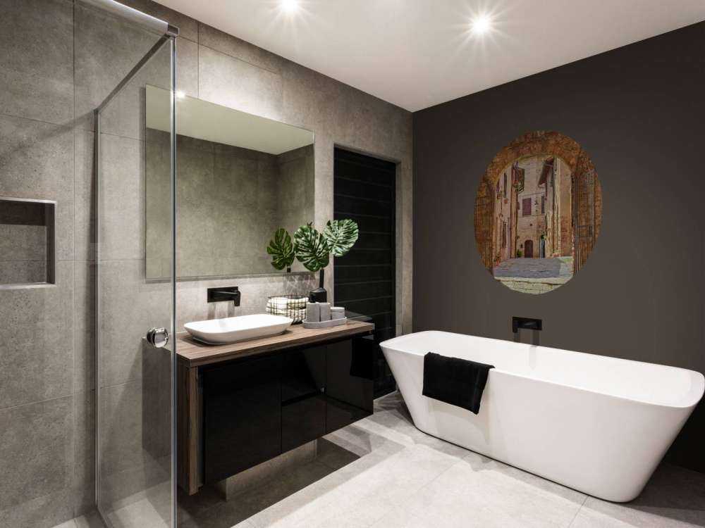 Gate med bue og port