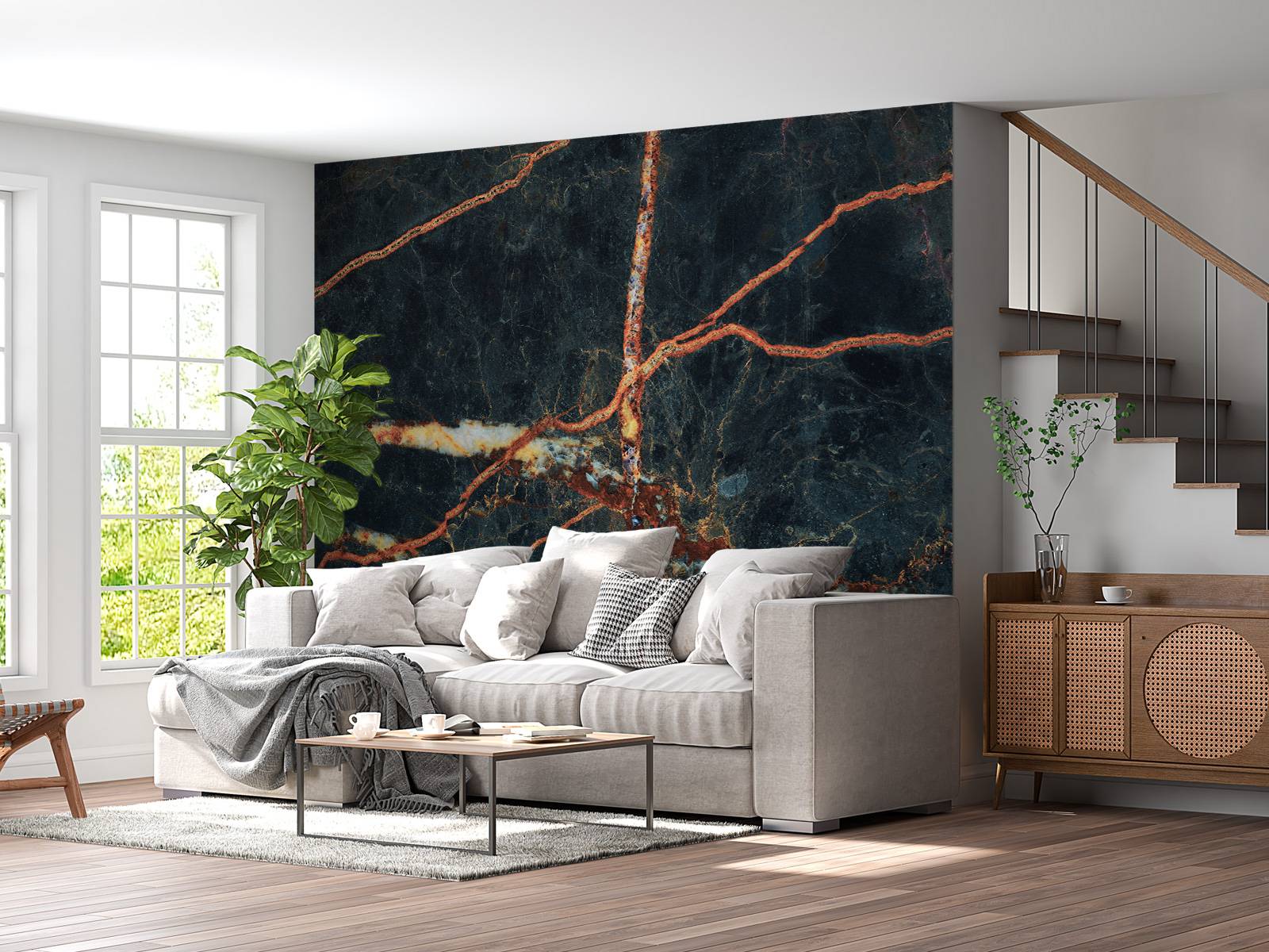 marmor med kobberfarge