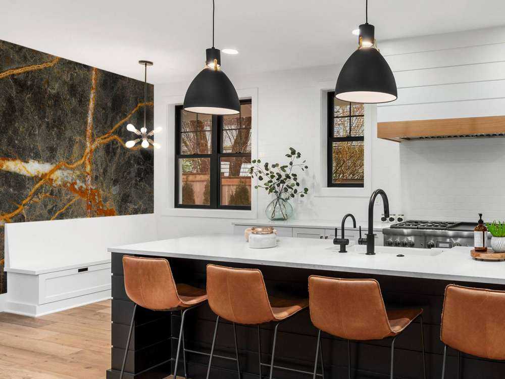 Marmor med kobberfarge