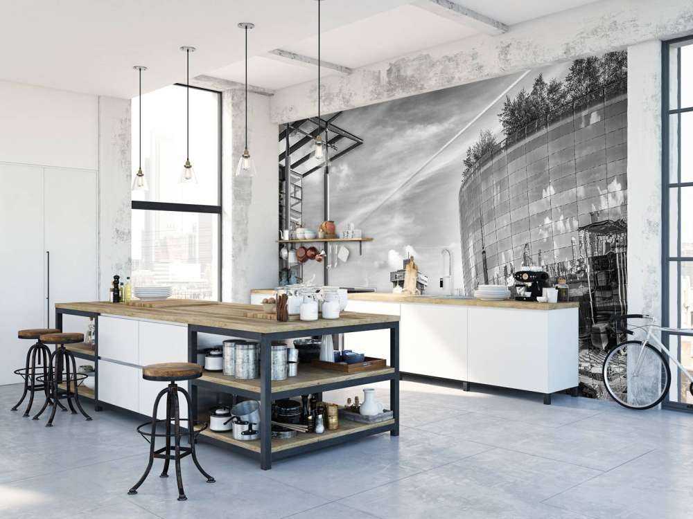 Museum Depot (Het Depot) i Rotterdam i svart og hvitt