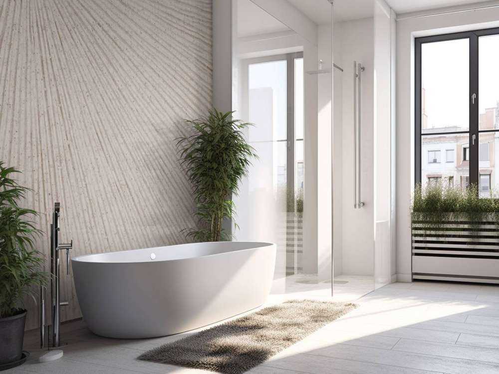 Struktur med sollinjer i lin