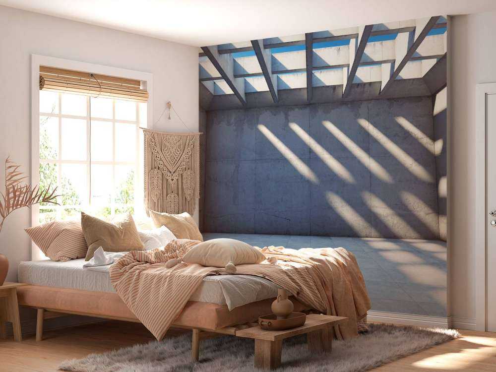 Tom plass med åpent tak