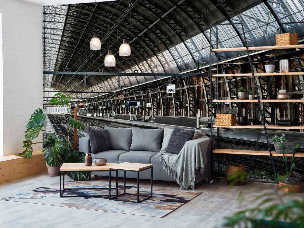 En tidlig morgen på stasjonen