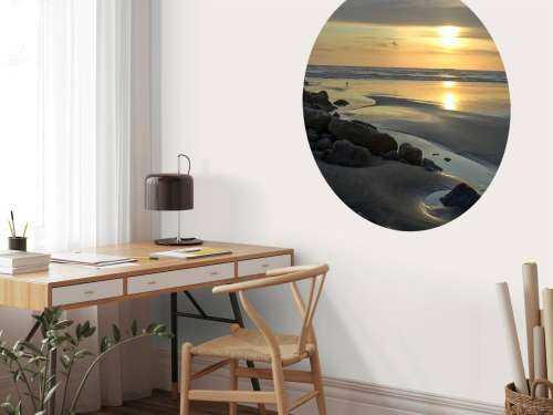 solnedgang på en strand