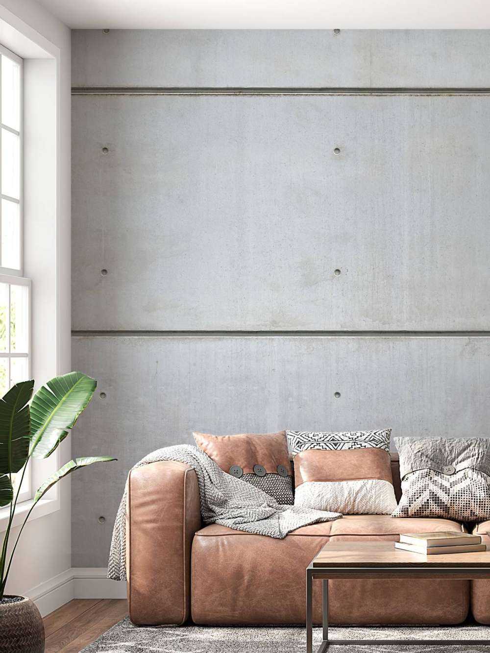 Horisontal betongvegg